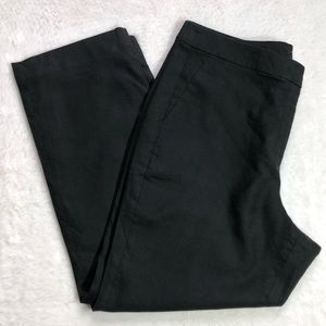 J. Crew Kate Straight-Leg Stretch Linen Blend Pants